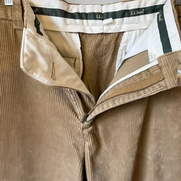 Vintage 1990s Wide Wale Tan Corduroy Pants - Picture 5 of 7